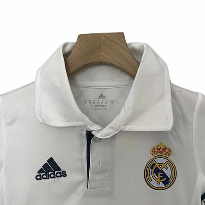 Retro Real Madrid Home Kids Kit 2016/2017 - Retro Shirt Stories