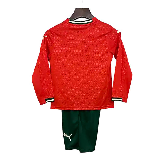 Portugal LS Home Kids Kit 2025 - Retro Shirt Stories