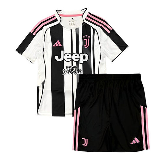 Juventus Home Kids Kit 2025/2026 - Retro Shirt Stories