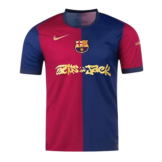 Barcelona Home Shirt 2024/2025 Travis Scott Edition - Retro Shirt Stories