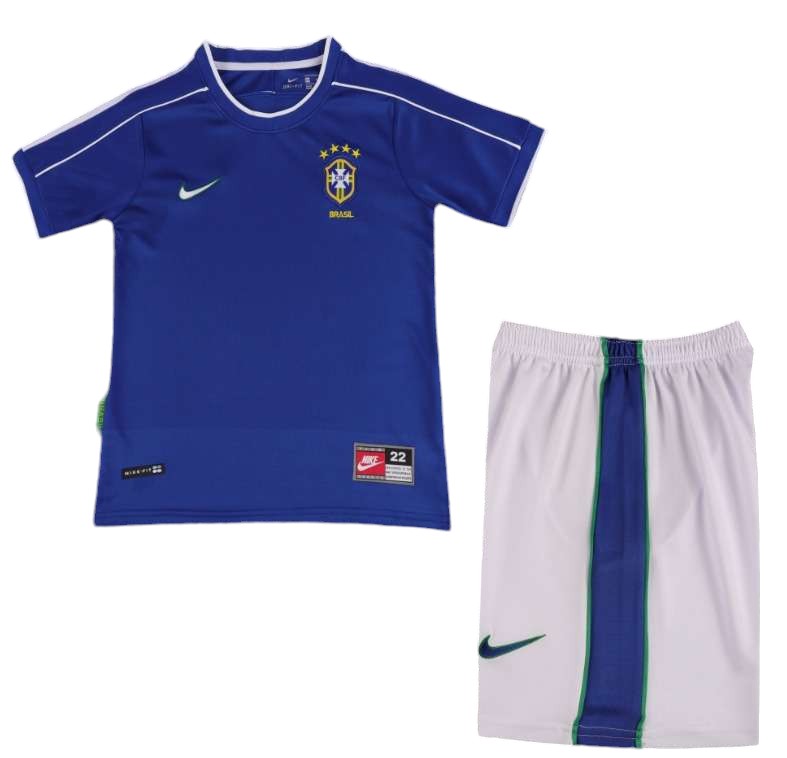 Retro Brazil Away Kids Kit 1998 - Retro Shirt Stories