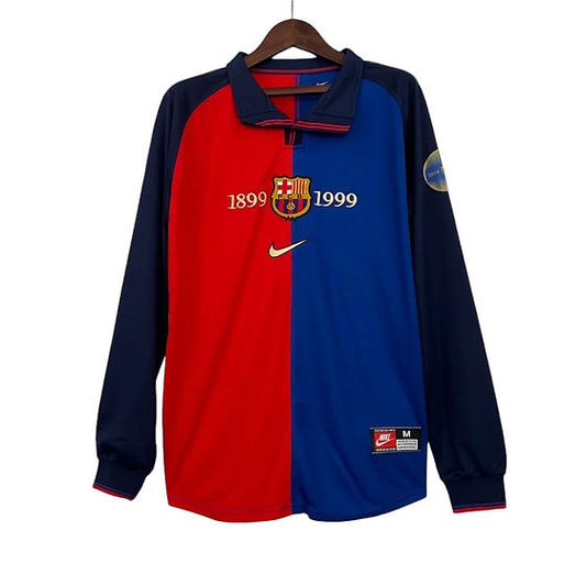Retro Barcelona LS Home Shirt 1998/1999 - Retro Shirt Stories