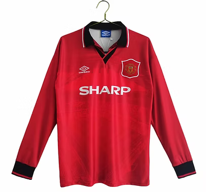 Retro Manchester United LS Home Shirt 1994/1996 - Retro Shirt Stories