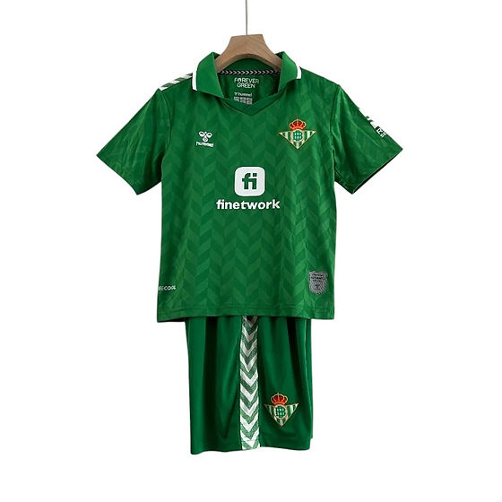 Real Betis Away Kids Kit 2023/2024 - Retro Shirt Stories