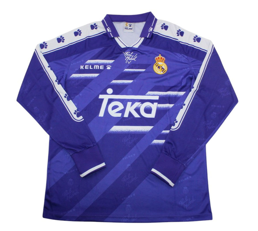 Retro Real Madrid Away LS Shirt 1994/1996 - Time Warp Kits