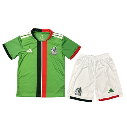 Mexico Home Kids Kit 2025 - Retro Shirt Stories