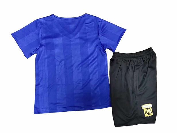 Retro Argentina Away Kids Kit 1986 - Retro Shirt Stories