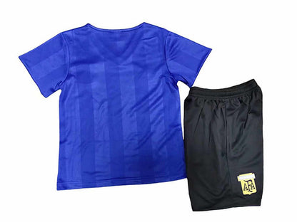 Retro Argentina Away Kids Kit 1986 - Retro Shirt Stories
