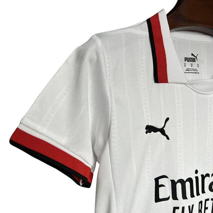 AC Milan Away Kids Kit 2024/2025 - Retro Shirt Stories