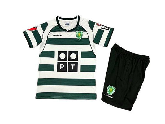 Retro Sporting Lisbon Home Kids Kit 2001/2003 - Retro Shirt Stories