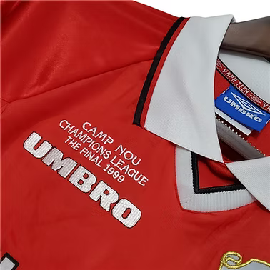 Retro Manchester United LS Home Shirt (CL Final edition) 1998/1999 - Retro Shirt Stories