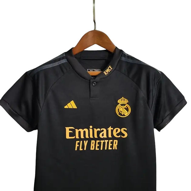 Real Madrid 3rd Kids Kit 2023/2024 - Retro Shirt Stories