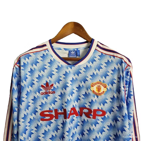 Retro Manchester United LS Away Shirt 1990/1992 - Retro Shirt Stories