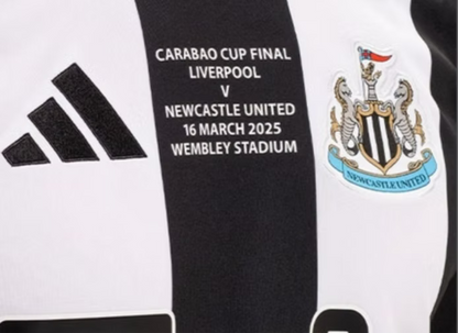 Newcastle Home Shirt 2024/2025 Carabao Cup Final Winners 25 Edition - Retro Shirt Stories