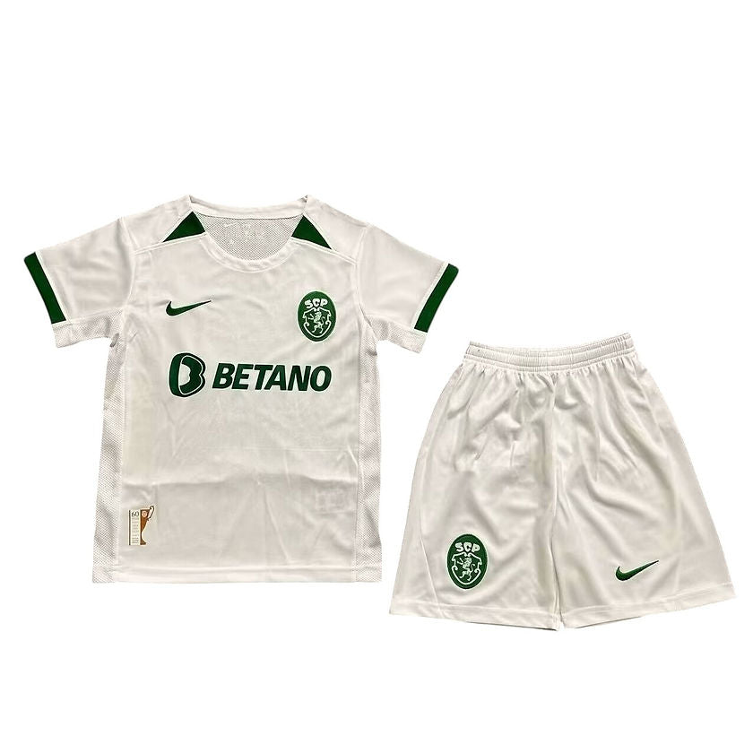 Sporting Lisbon Away Kids Kit 2024/2025 - Retro Shirt Stories