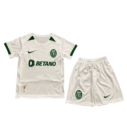 Sporting Lisbon Away Kids Kit 2024/2025 - Retro Shirt Stories
