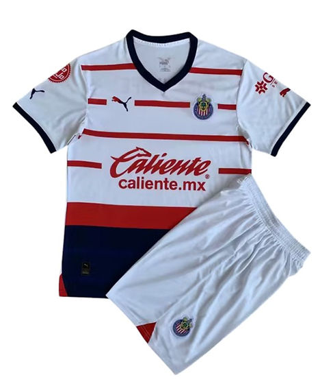 Chivas Away Kids Kit 2023/2024 - Retro Shirt Stories