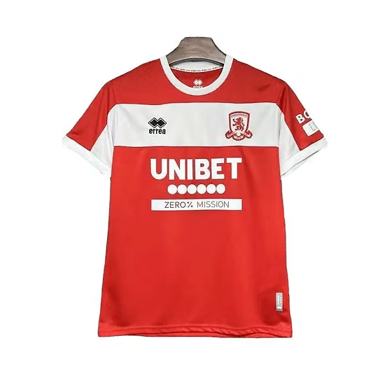 Middlesbrough Home Shirt 2024/2025 - Retro Shirt Stories