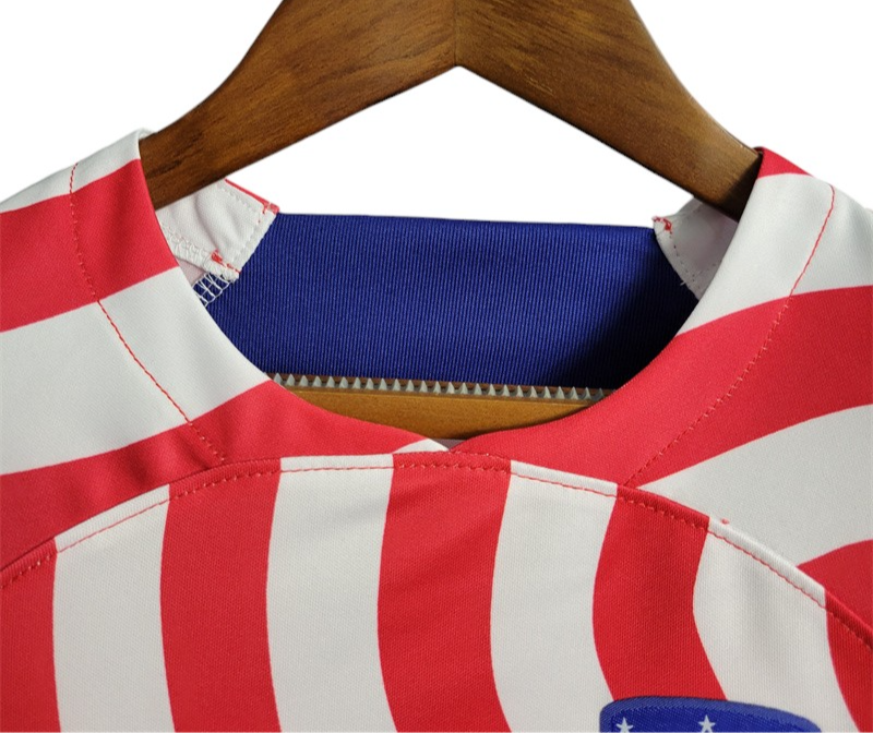Atlético Madrid Home Kids Kit 2022/2023 - Retro Shirt Stories