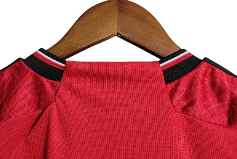 Manchester United Home Kids Kit 2023/2024 - Retro Shirt Stories