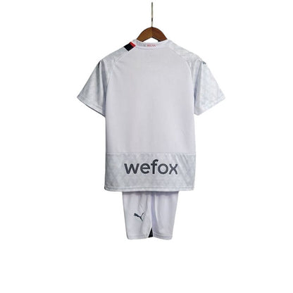 AC Milan Away Kids Kit 2023/2024 - Retro Shirt Stories
