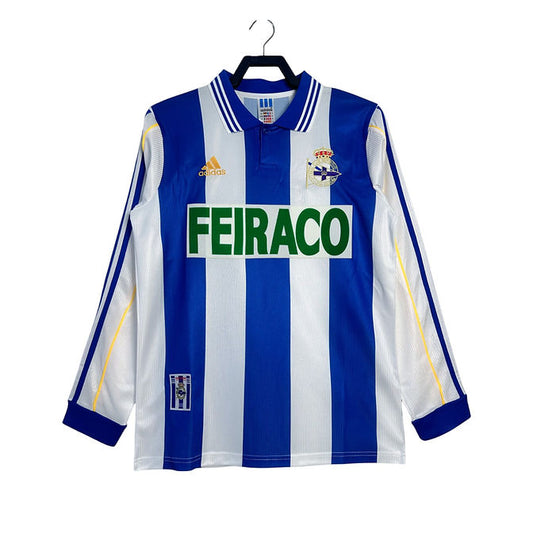 Retro Deportivo La Coruna LS Home Shirt 1999/2000 - Retro Shirt Stories