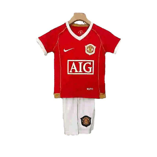 Retro Manchester United Home Kids Kit 2006-2007 - Retro Shirt Stories