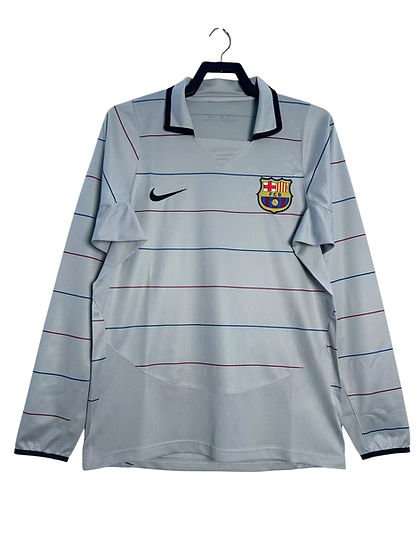 Retro Barcelona LS Away Shirt 2004/2005 - Retro Shirt Stories