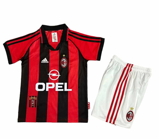 Retro AC Milan Home Kids Kit 1998/1999 - Retro Shirt Stories