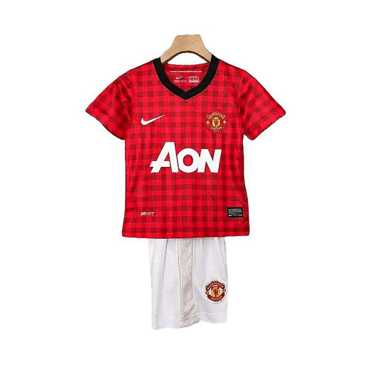 Retro Manchester United Home Kids Kit 2012-2013 - Retro Shirt Stories