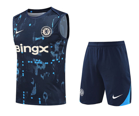Chelsea 2024/2025 Training Vest Kit Navy - Retro Shirt Stories