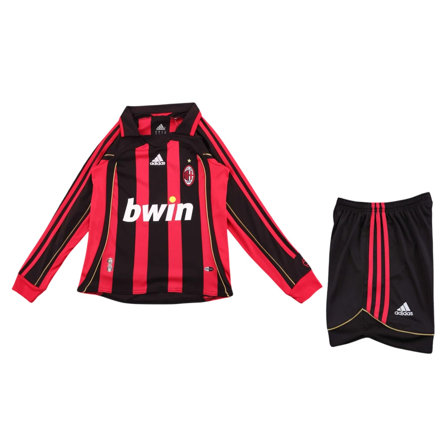 Retro AC Milan LS Home Kids Kit 2006/2007 - Retro Shirt Stories