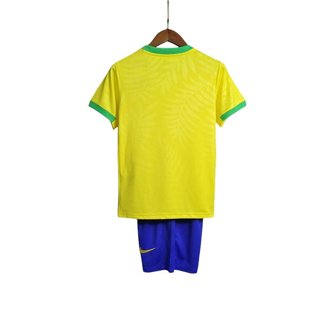 Brazil Home Kids Kit 2023 - Retro Shirt Stories