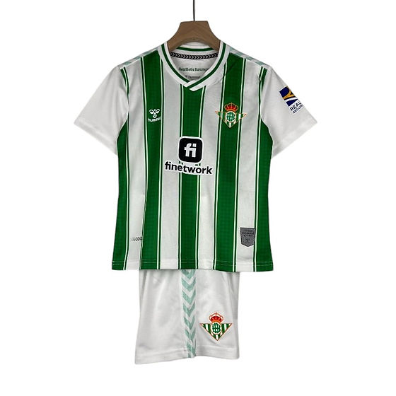 Real Betis Home Kids Kit 2023/2024 - Retro Shirt Stories