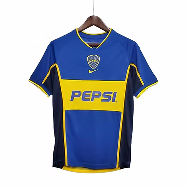Retro Boca Juniors Home Shirt 2001/2002 - Retro Shirt Stories
