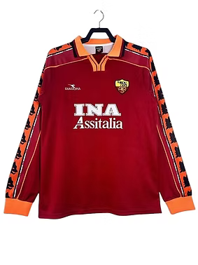 Retro Roma LS Home Shirt 1998/1999 - Retro Shirt Stories