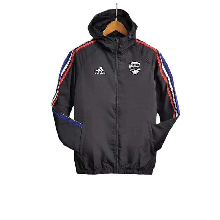 Arsenal 2024/2025 Windbreaker Jacket Black - Retro Shirt Stories