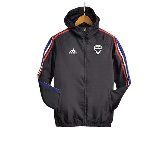 Arsenal 2024/2025 Windbreaker Jacket Black - Retro Shirt Stories