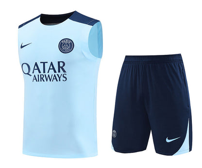 PSG 2024/2025 Training Vest Kit Blue - Retro Shirt Stories