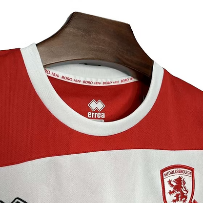 Middlesbrough Home Shirt 2024/2025 - Retro Shirt Stories