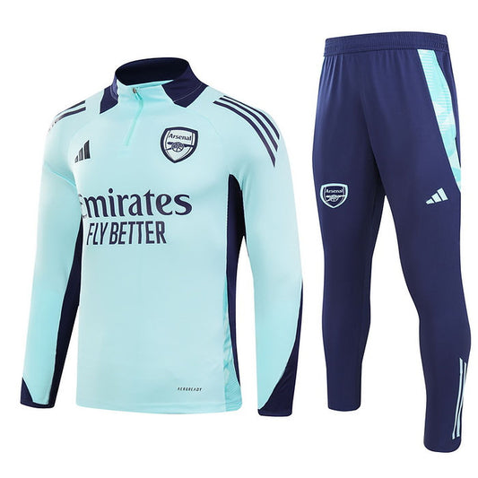 Arsenal Half Zip 2024/2025 Training Kit Blue - Retro Shirt Stories