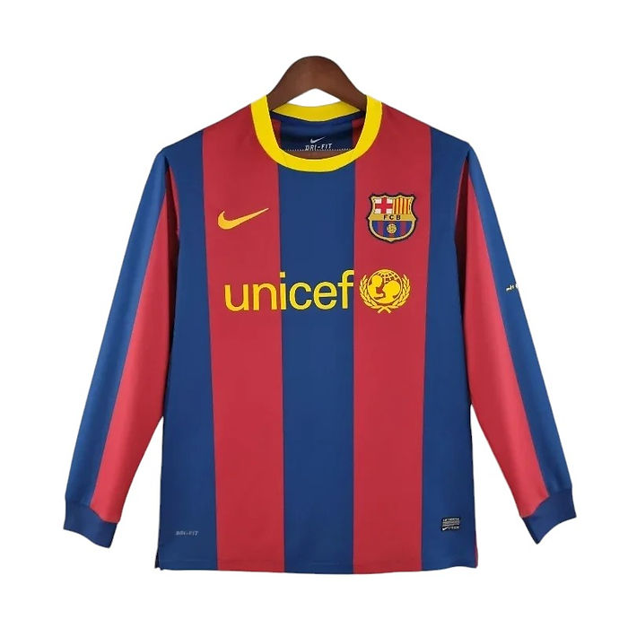 Retro Barcelona LS Home Shirt 2010/2011 - Retro Shirt Stories