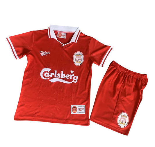 Retro Liverpool Home Kids Kit 1996/1997 - Retro Shirt Stories