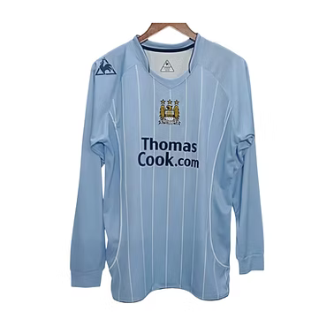Retro Manchester City LS Home Shirt 2007/2008 - Retro Shirt Stories