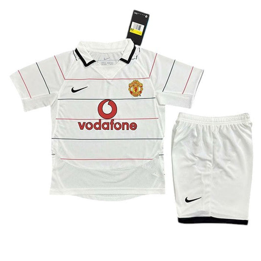 Retro Manchester United Away Kids Kit 2004/2005 - Retro Shirt Stories