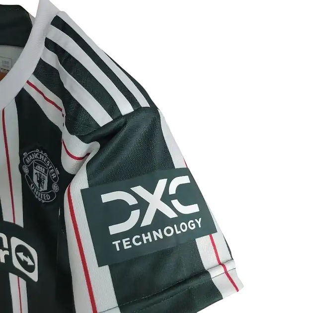 Manchester United Away Kids Kit 2023/2024 - Retro Shirt Stories