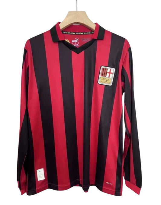 AC Milan LS Home Shirt 125th Anniversary edition - Retro Shirt Stories