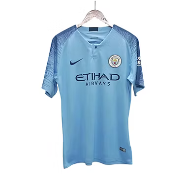 Manchester City Home Shirt 2018/2019 - Retro Shirt Stories