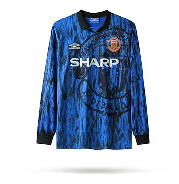 Retro Manchester United LS Away Shirt 1992/1993 - Retro Shirt Stories