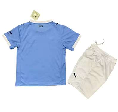 Manchester City Home Kids Kit 2025/2026 - Retro Shirt Stories